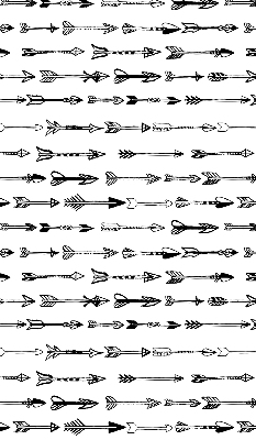 Blackout roller blind Sketch of arrows