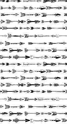Blackout roller blind Sketch of arrows