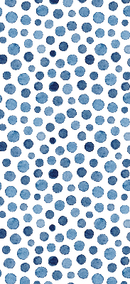 Blackout roller blind for window Blue dots