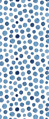 Blackout roller blind for window Blue dots