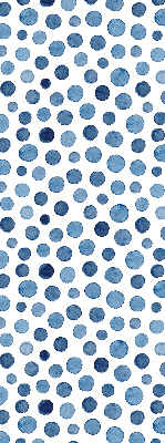 Blackout roller blind for window Blue dots