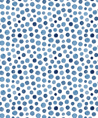 Blackout roller blind for window Blue dots