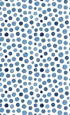 Blackout roller blind for window Blue dots