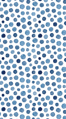 Blackout roller blind for window Blue dots
