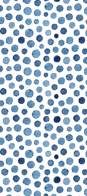 Blackout roller blind for window Blue dots