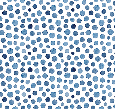 Blackout roller blind for window Blue dots