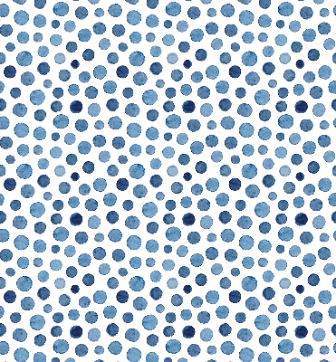 Blackout roller blind for window Blue dots