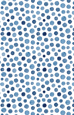Blackout roller blind for window Blue dots