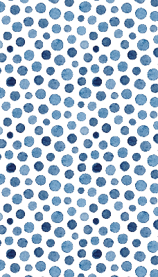 Blackout roller blind for window Blue dots