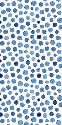 Blackout roller blind for window Blue dots