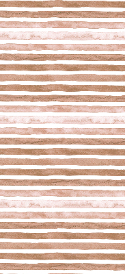 Blackout roller blind Brown painted stripes