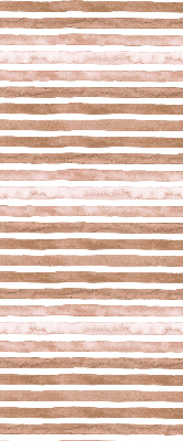 Blackout roller blind Brown painted stripes