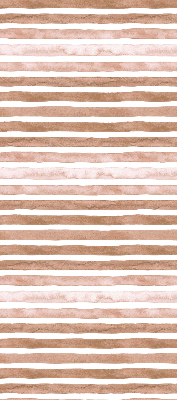 Blackout roller blind Brown painted stripes