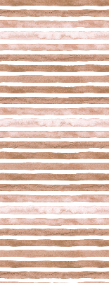 Blackout roller blind Brown painted stripes