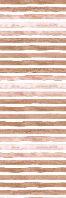 Blackout roller blind Brown painted stripes