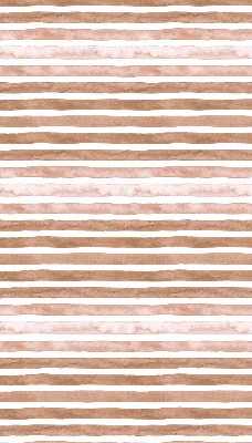 Blackout roller blind Brown painted stripes
