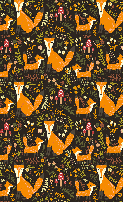 Blackout roller blind Foxes and plants