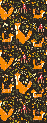 Blackout roller blind Foxes and plants