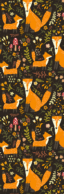 Blackout roller blind Foxes and plants
