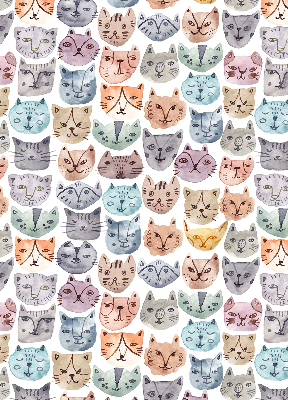 Blackout roller blind Colorful cat faces