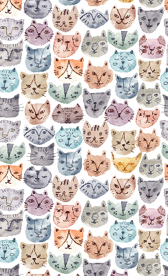 Blackout roller blind Colorful cat faces