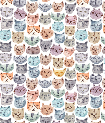 Blackout roller blind Colorful cat faces