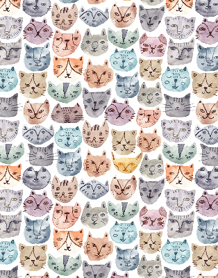 Blackout roller blind Colorful cat faces