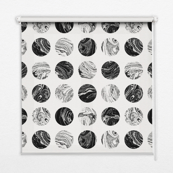 Blackout roller blind for window Granite wheels