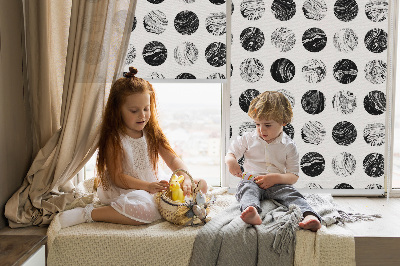 Blackout roller blind for window Granite wheels