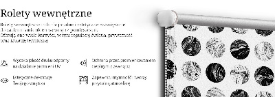 Blackout roller blind for window Granite wheels