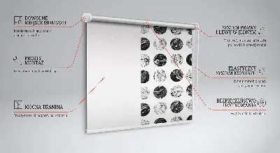 Blackout roller blind for window granite colored
