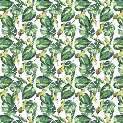 Blackout roller blind Tropical plants