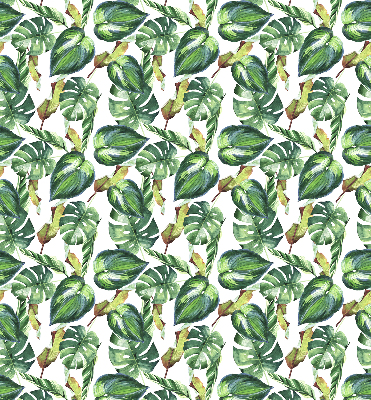 Blackout roller blind Tropical plants