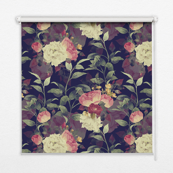 Blackout roller blind Flowers