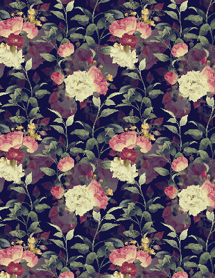Blackout roller blind Flowers