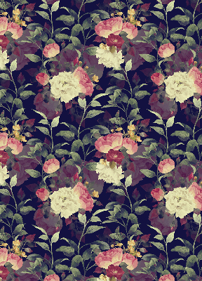Blackout roller blind Flowers