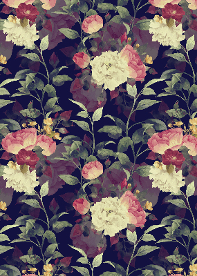 Blackout roller blind Flowers