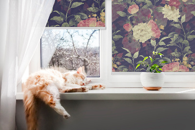 Blackout roller blind Flowers