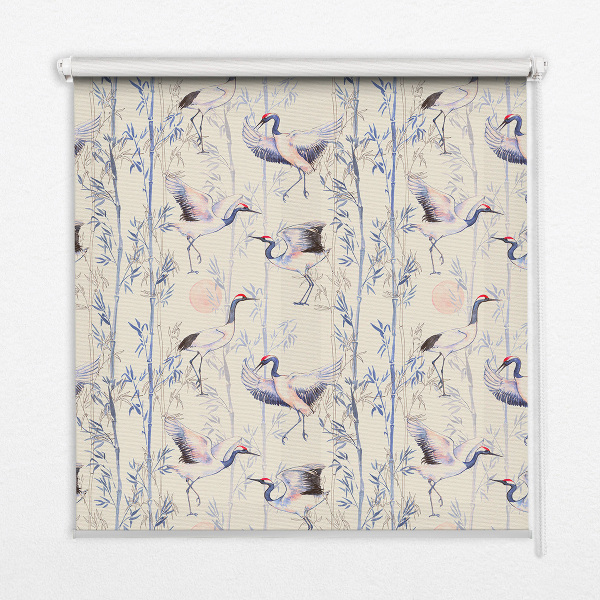 Blackout roller blind for window Herons