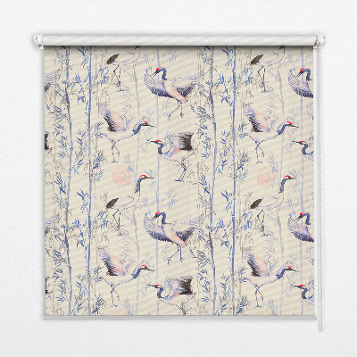 Blackout roller blind for window Herons