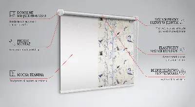 Herons blackout roller blind for window
