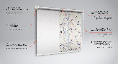 Blackout roller blind for window Herons