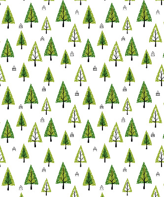 Fabric roller blind for window Drawn forest