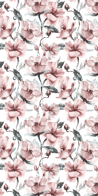 Blackout roller blind Pink flowers