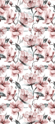 Blackout roller blind Pink flowers