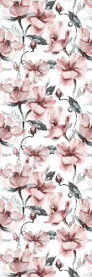Blackout roller blind Pink flowers