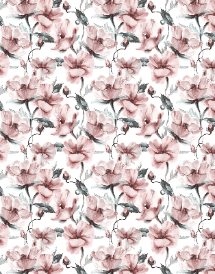 Blackout roller blind Pink flowers