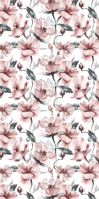 Blackout roller blind Pink flowers