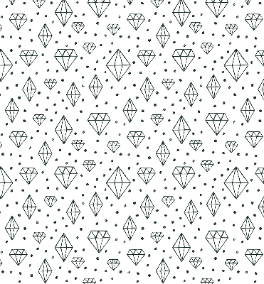 Blackout roller blind for window Drawn diamonds