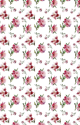 Fabric roller blind for window Pink flower